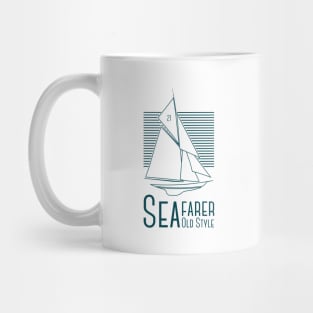 Sea Farer Old Style Blue Mug